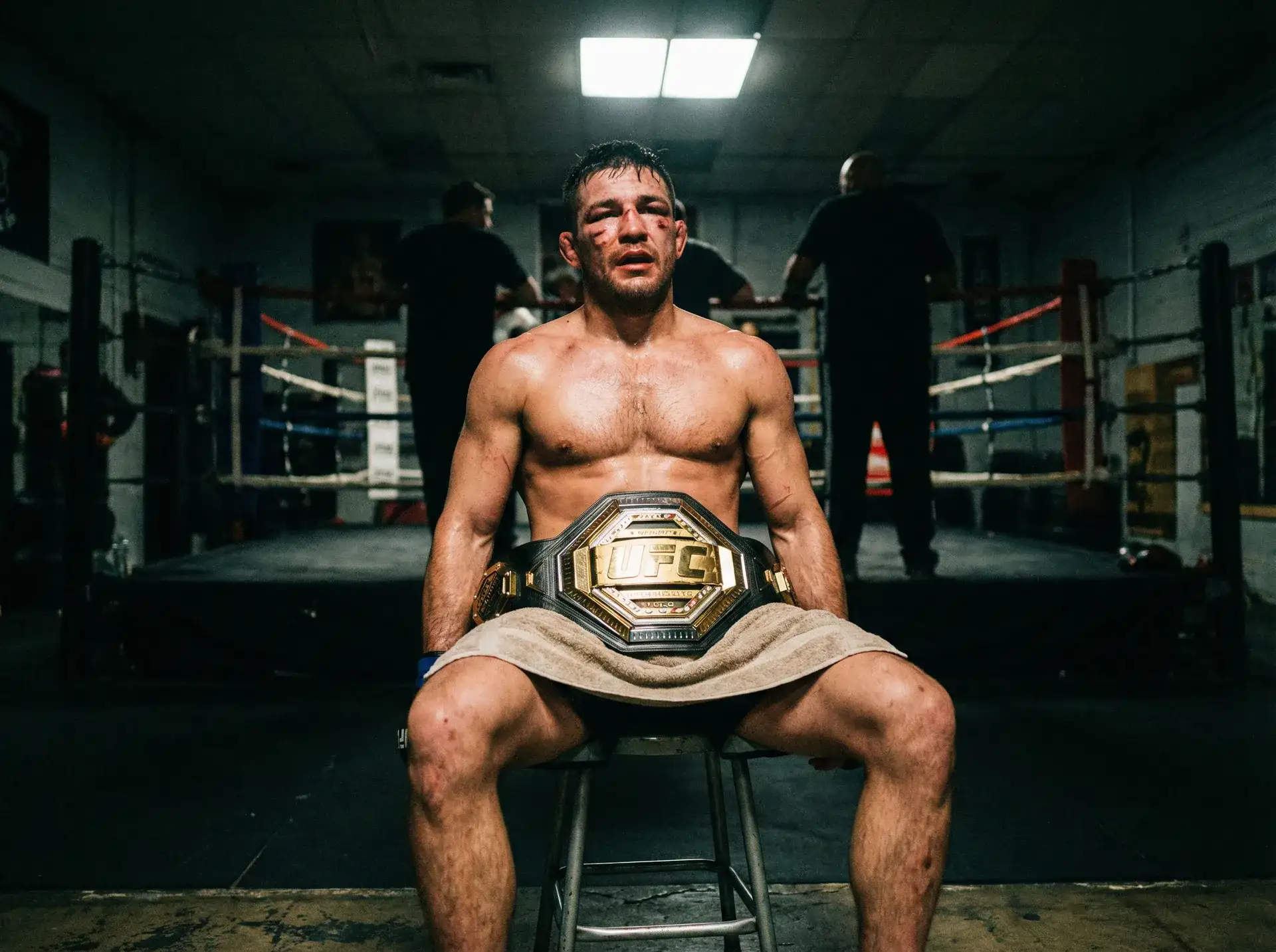 吃瓜大赛 中量级冠军铁血战士坐拥金腰带